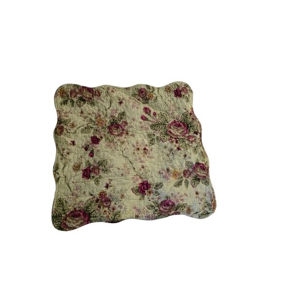 Vintage Shabby Chic Rose Floral Cottage Pillow Case - Picture 1 of 7